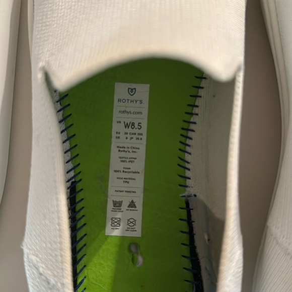 Rothy "The Original" Bright White Slip on Sneaker - Picture 10 of 12